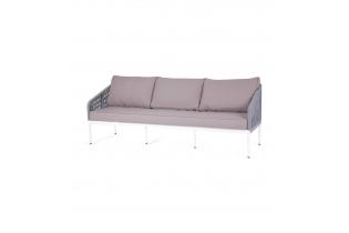 MR1000579 диван плетеный из роупа (веревки) трехместный, цвет светло-серый